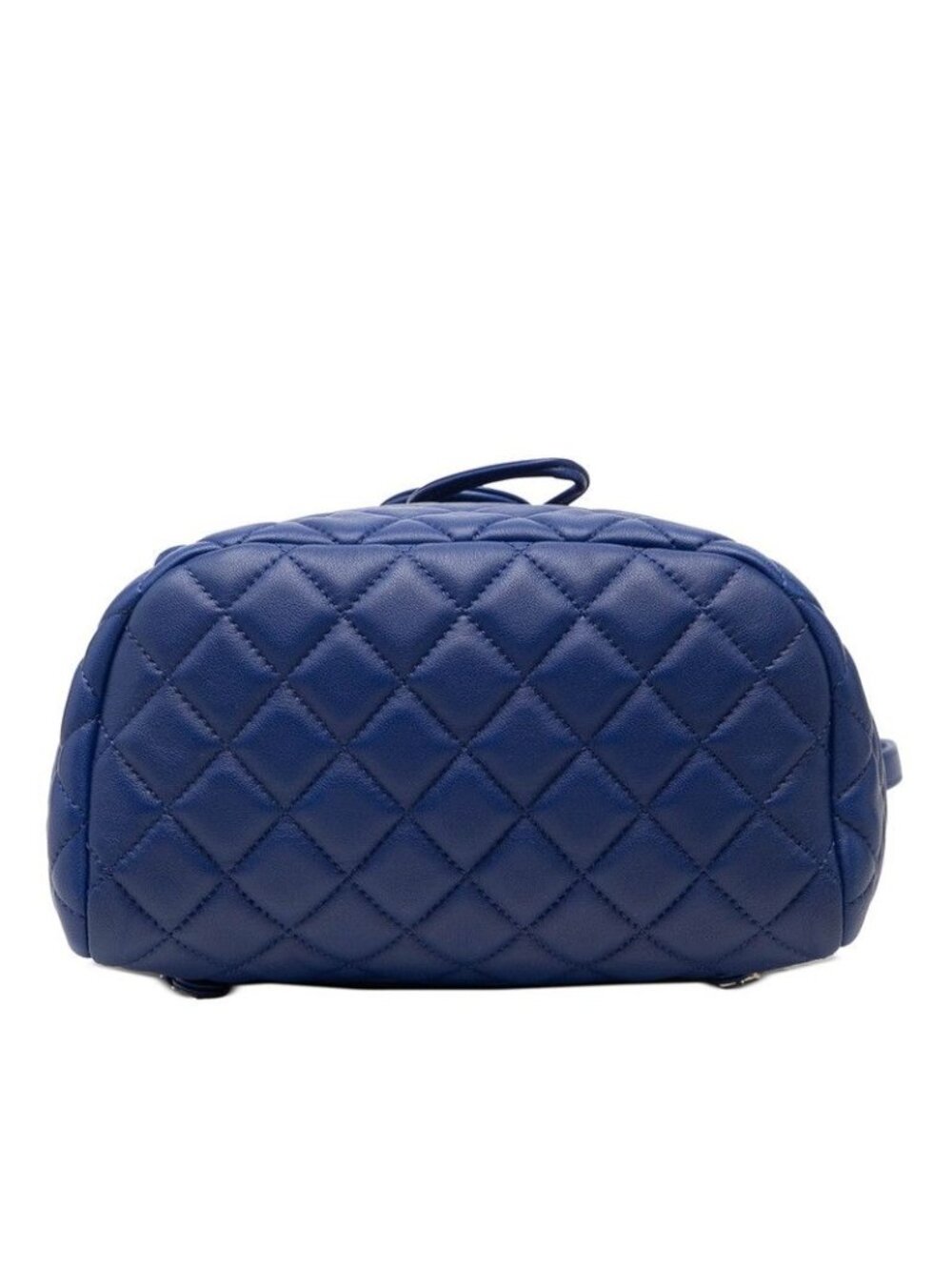 Chanel Quilted CC Logo Backpack Blue Lambskin - Picture 3 of 7